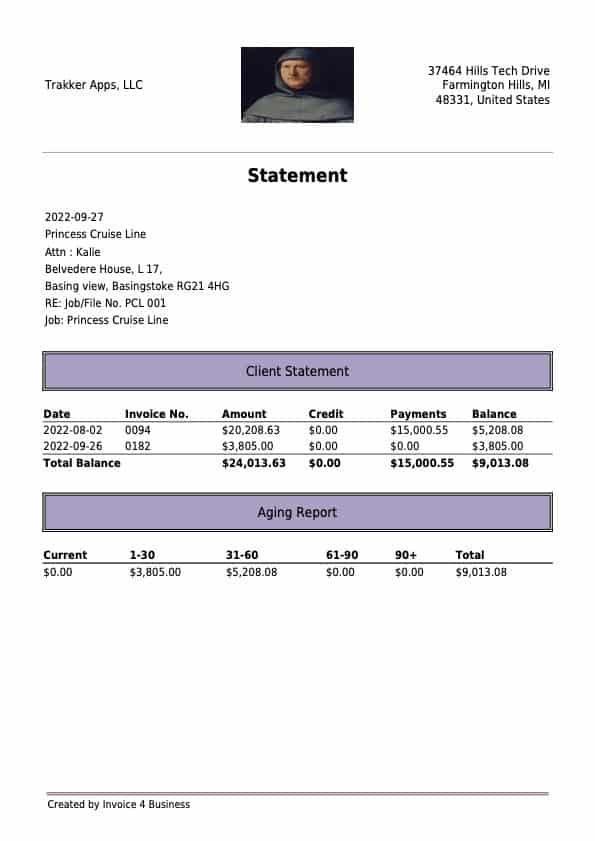 INVOICE example pdf - page 2
